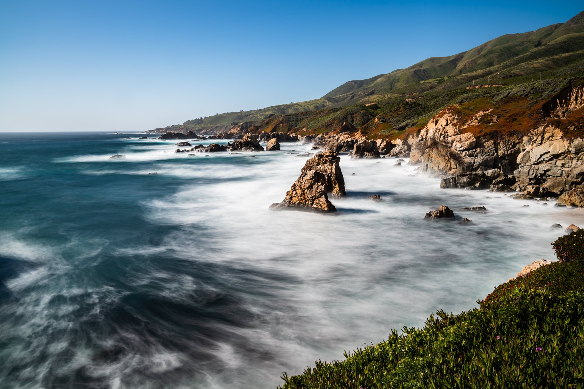 Soberanes Point海滩,加拉帕塔州立公园,卡梅尔