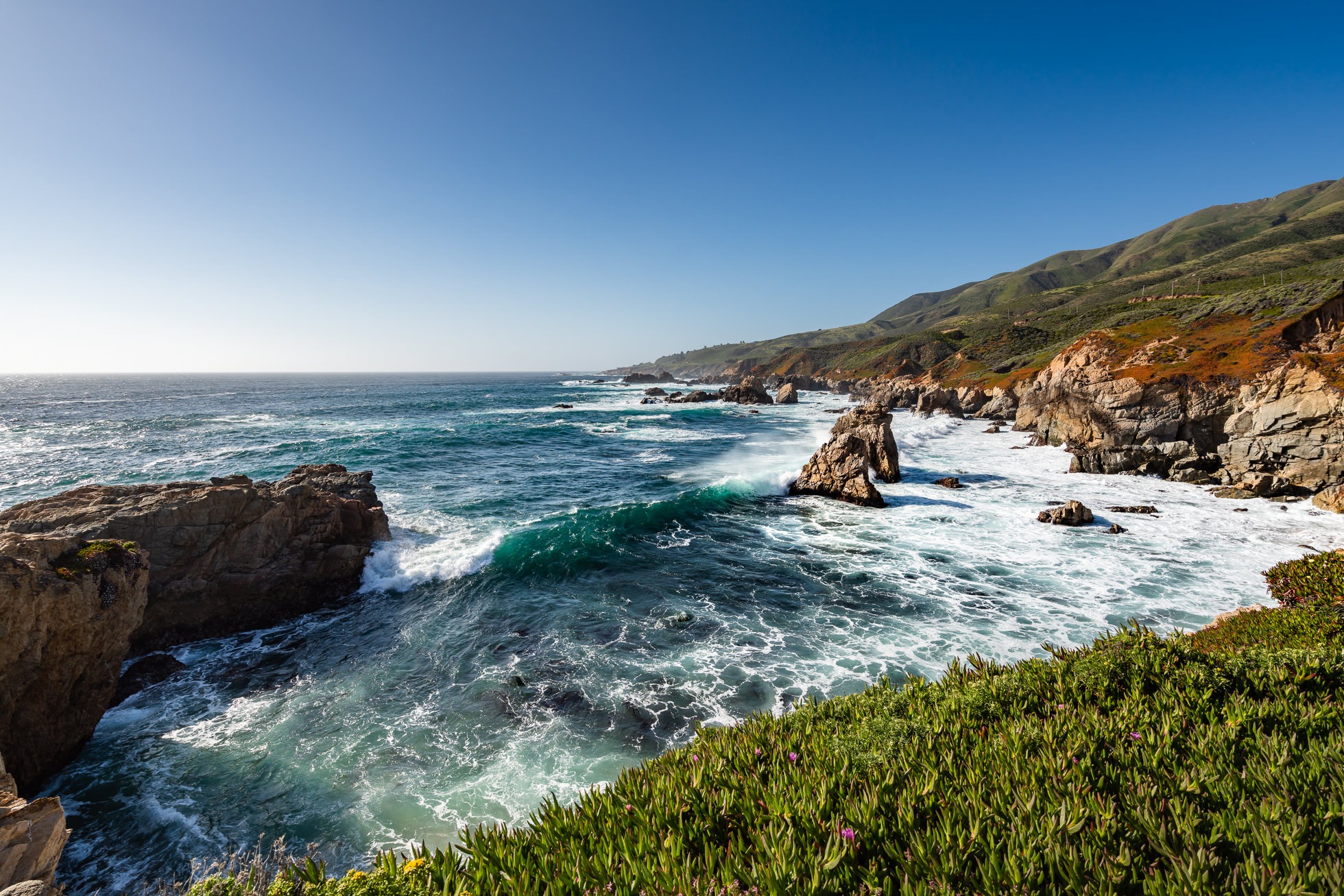 Soberanes Point海滩,加拉帕塔州立公园,卡梅尔