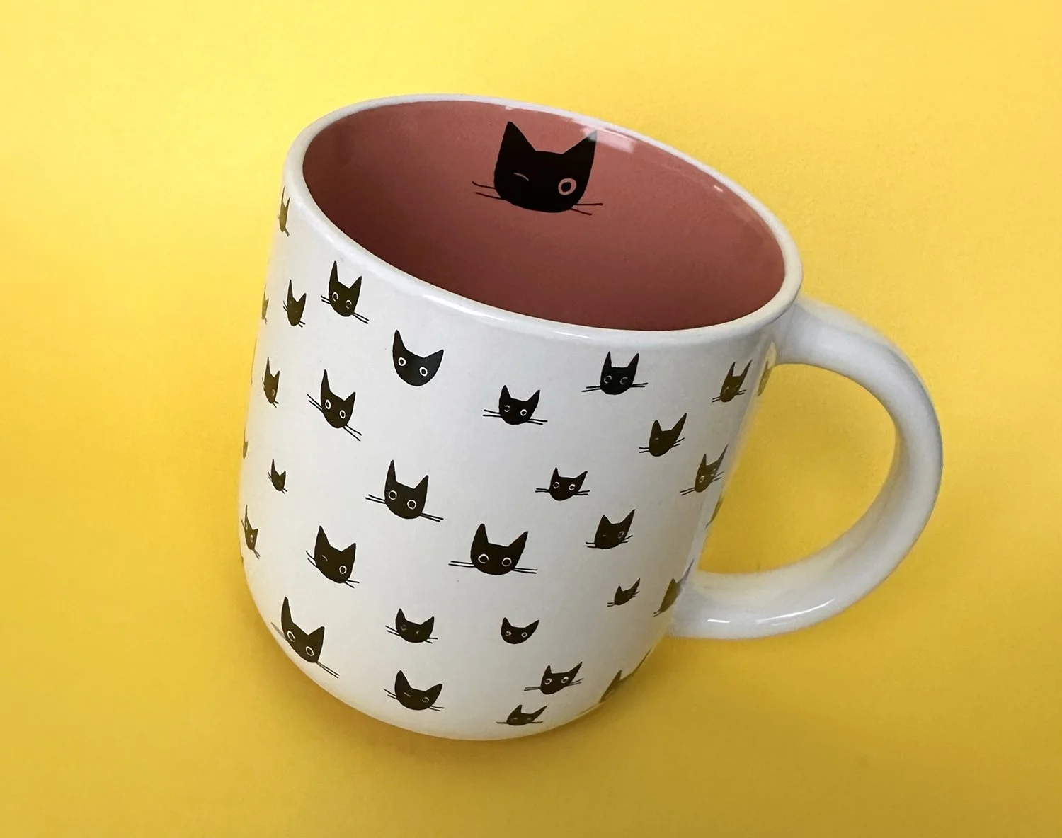 Leezaworks Cat Heads Chonky Mug — Leezaworks