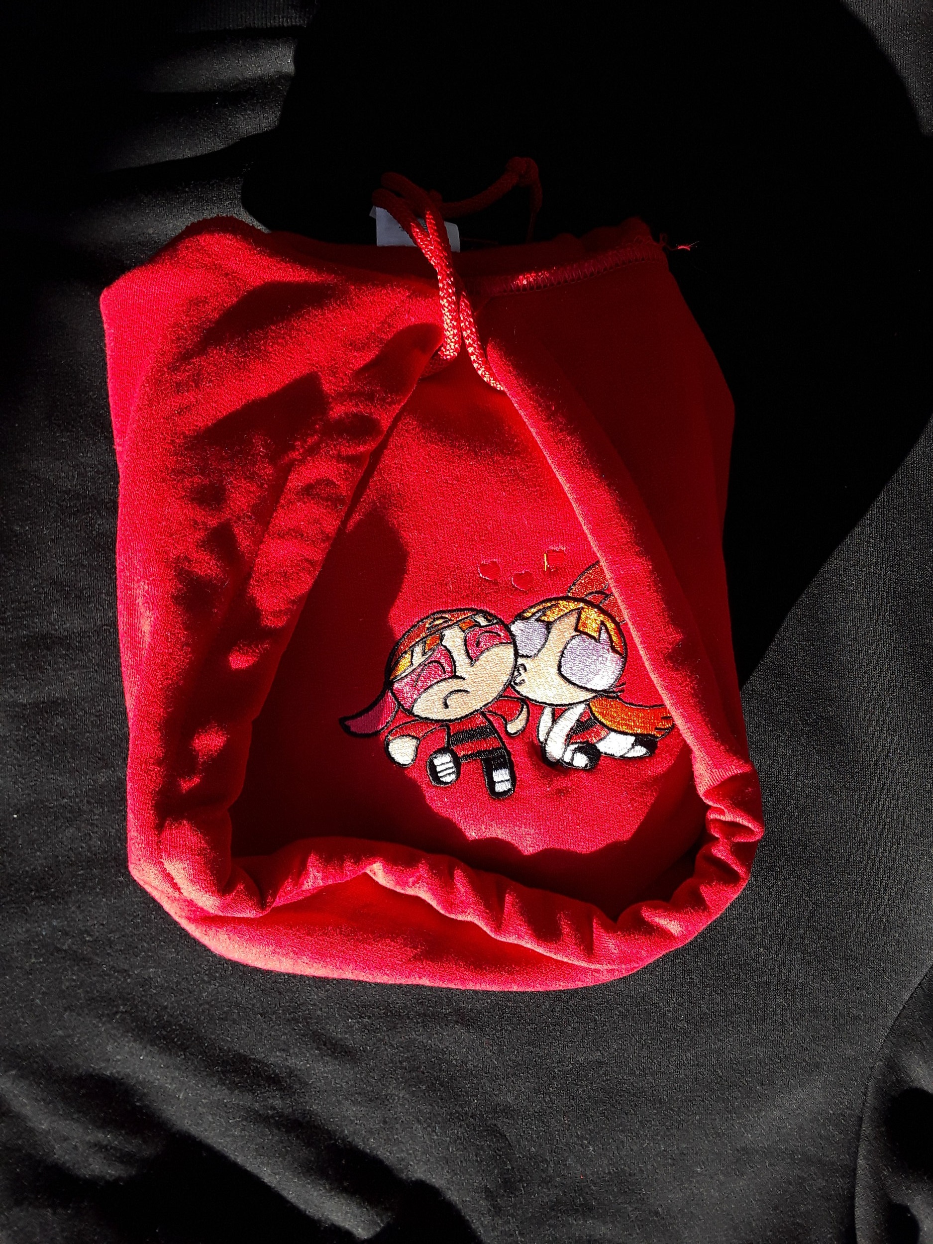 girls red hoody