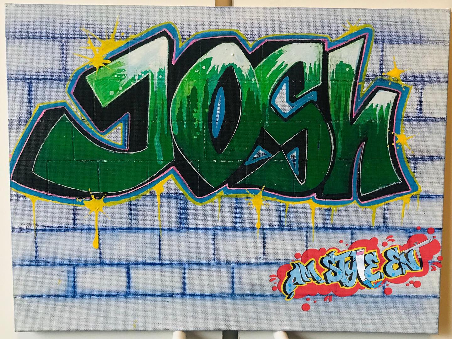 Graffiti 3d Art On Canvas Wall Am Style Entertainment