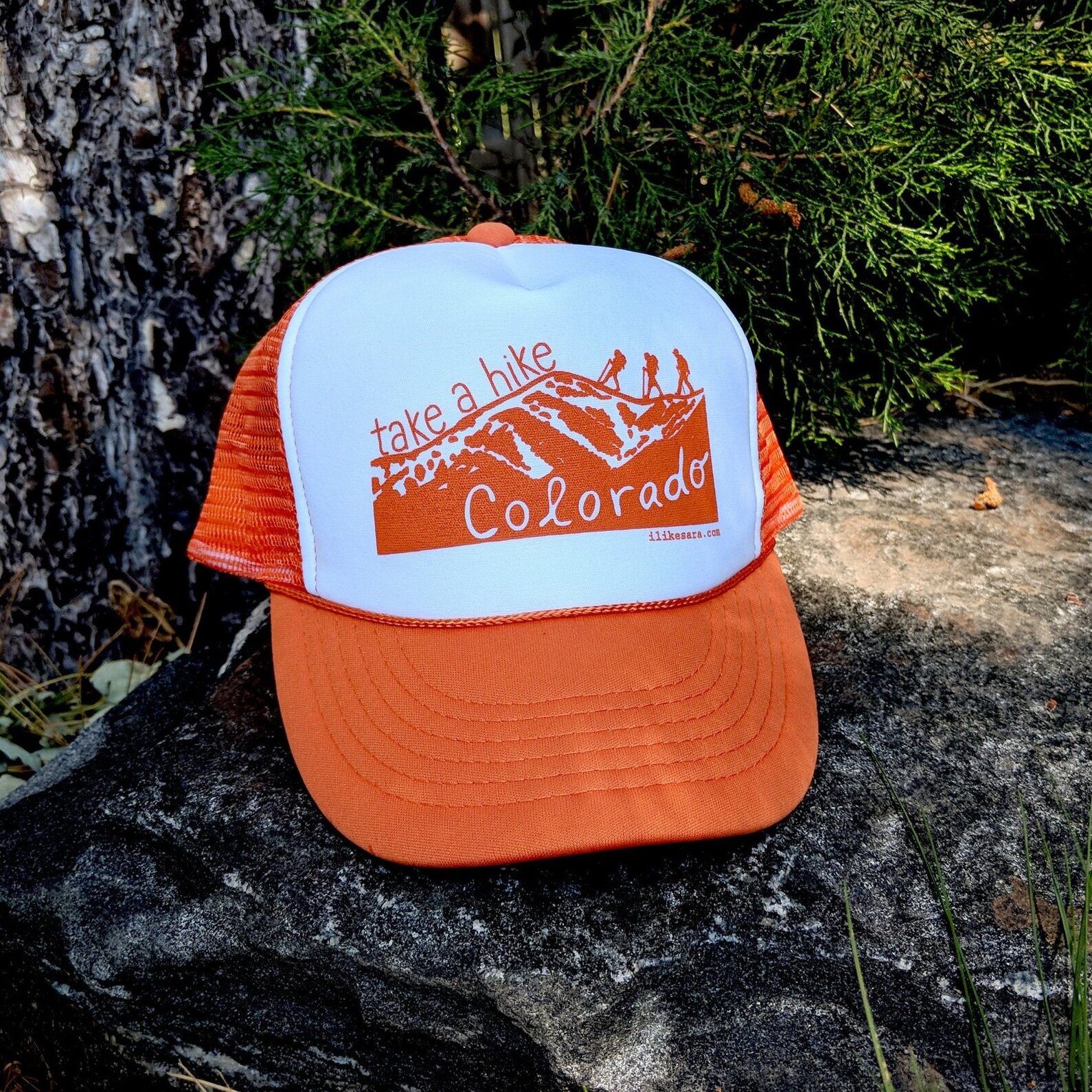 orange toddler baseball hat