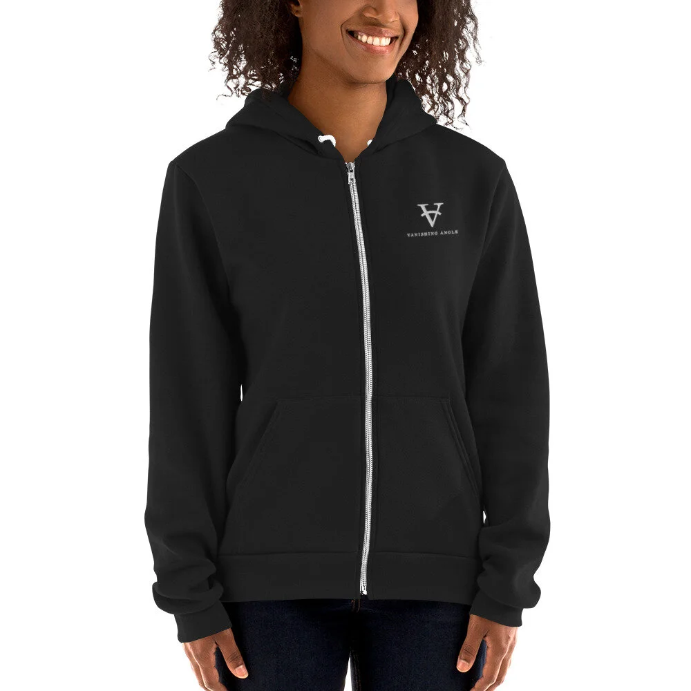 Angled hotsell zipper hoodie