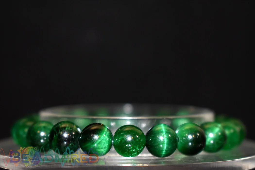 green tiger eye bracelet