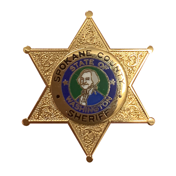 SCSO Sheriff Badge Pins (Gold or Silver) — Spokane Regional Law Enforcement  Museum