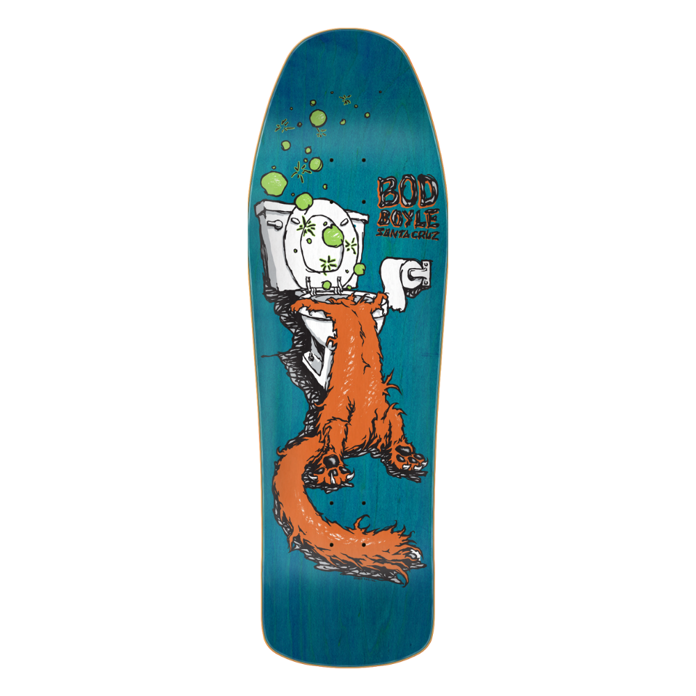 zoon Rand Omgeving 9.99in x 31.78in Boyle Sick Cat Reissue Santa Cruz Skateboard Deck — NC  Boardshop