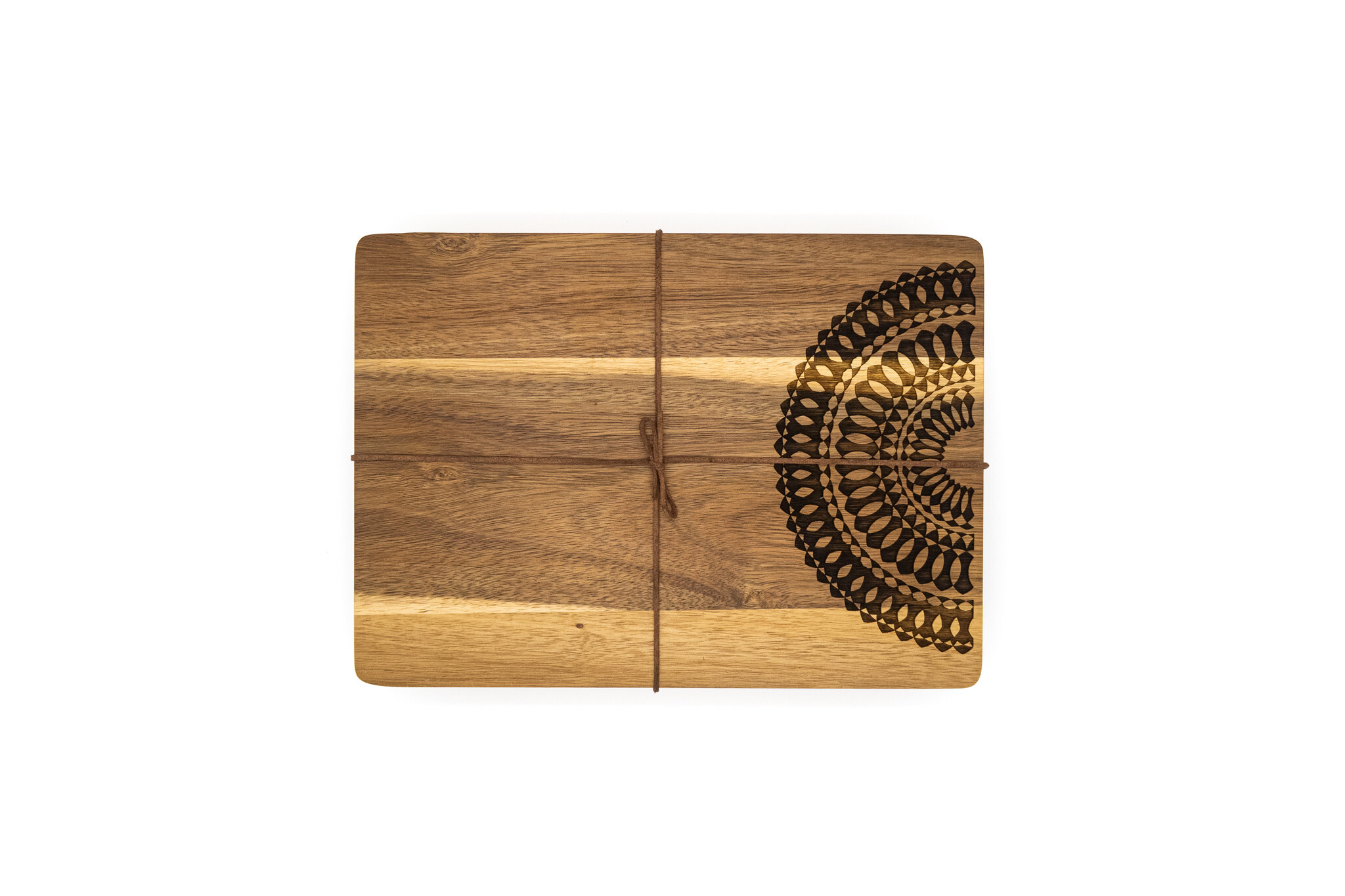 Hibiscus Rectangle Wood Placemats With Wood Coasters By NIHAL SHAH