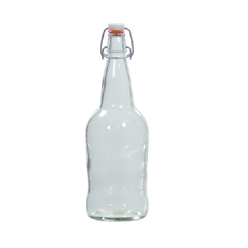 Clear 32 oz Nalgene Bottle with Black Cap