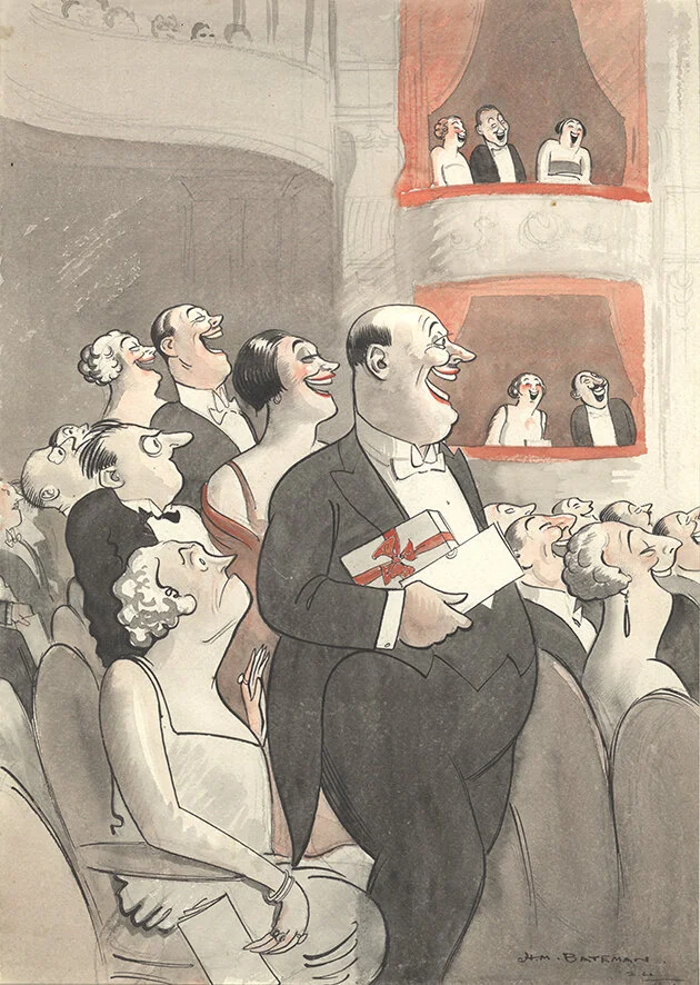 The Late Arrivals by H.M. Bateman (1887-1970)