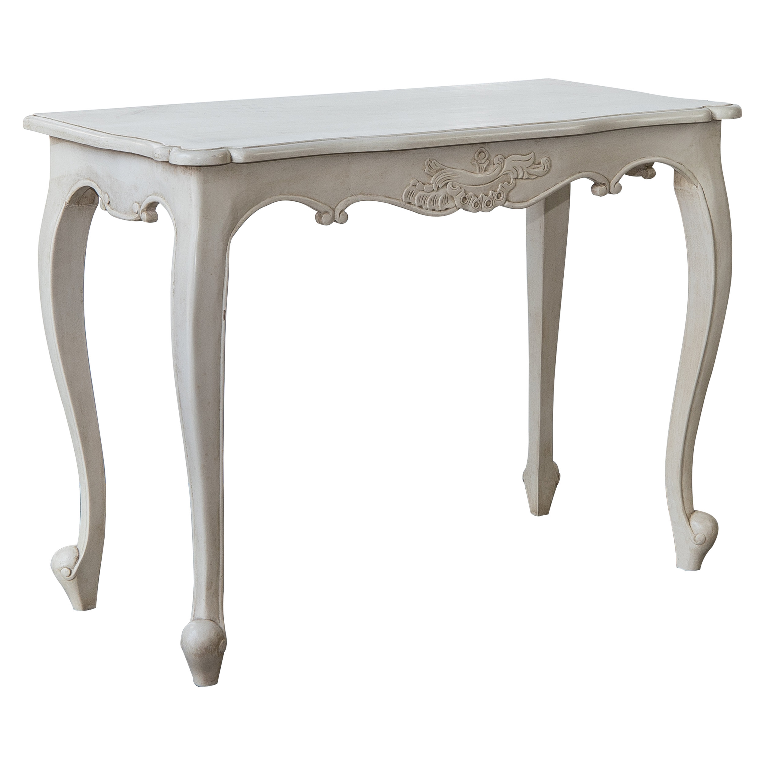 French Provincial Furniture Classic Hall Table In White The Find