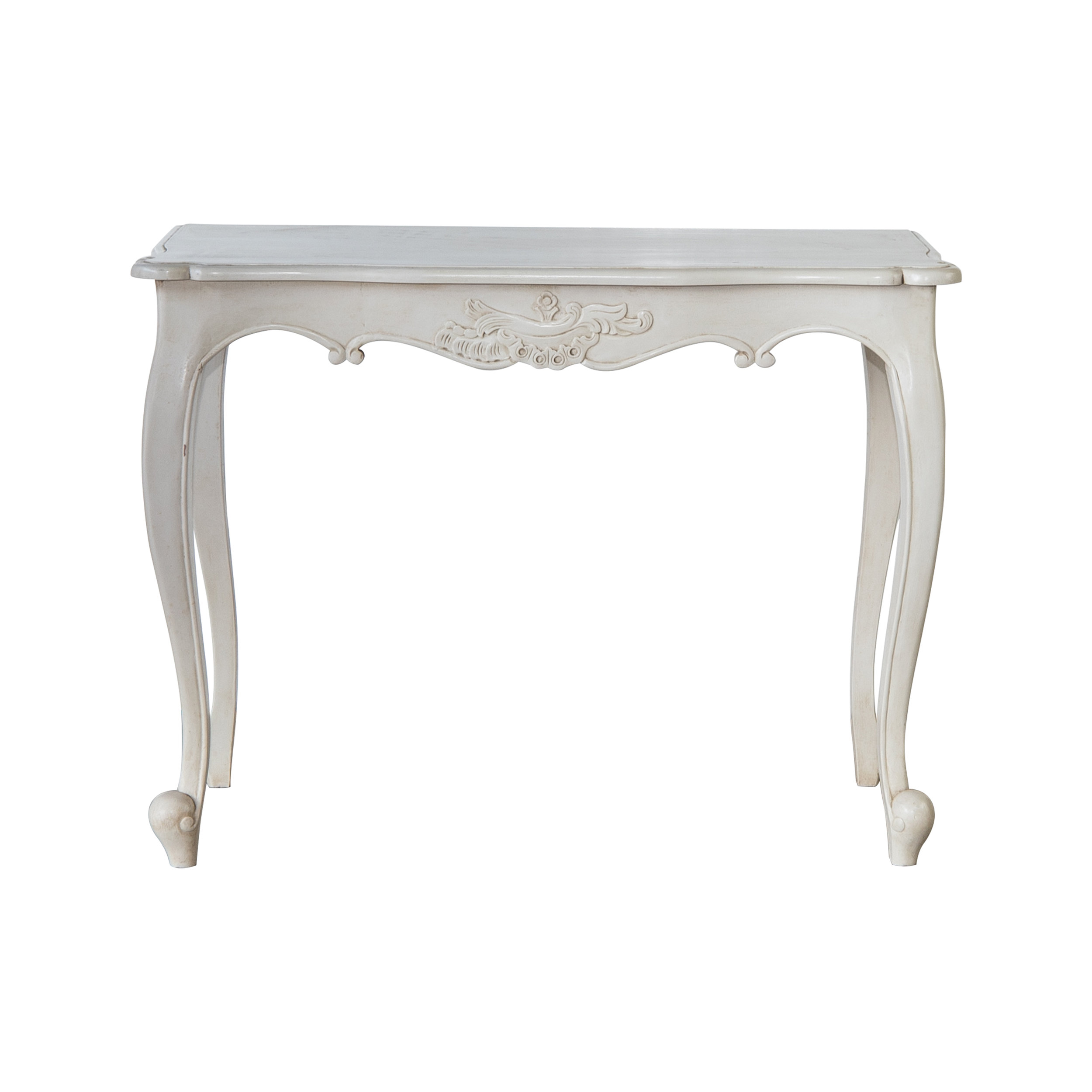 French Provincial Furniture Classic Hall Table In White The Find