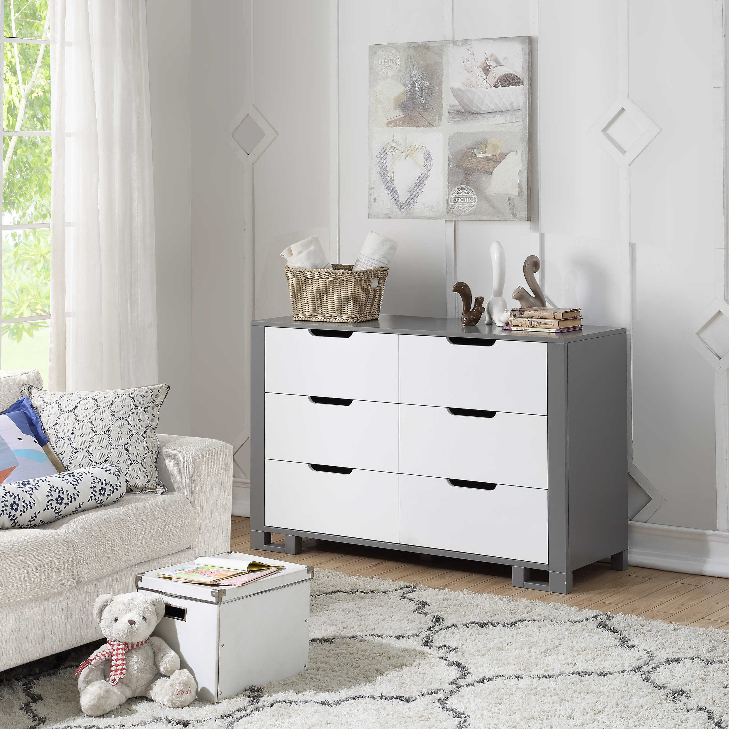 pebble gray dresser