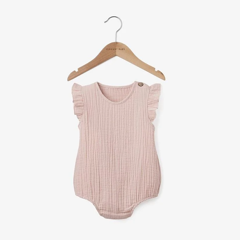 muslin baby romper
