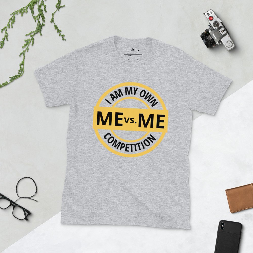mild het spoor herinneringen Me vs. Me - Short-Sleeve Unisex T-Shirt — Grits & Glitter Crafts