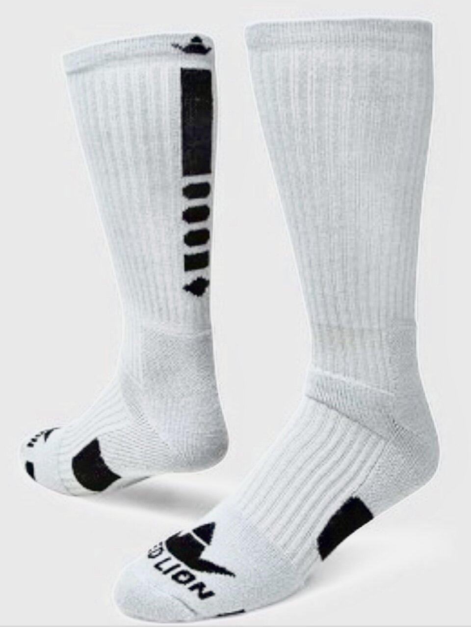 Red Lion Volleyball Socks - White with Black — Neptune volleyball
