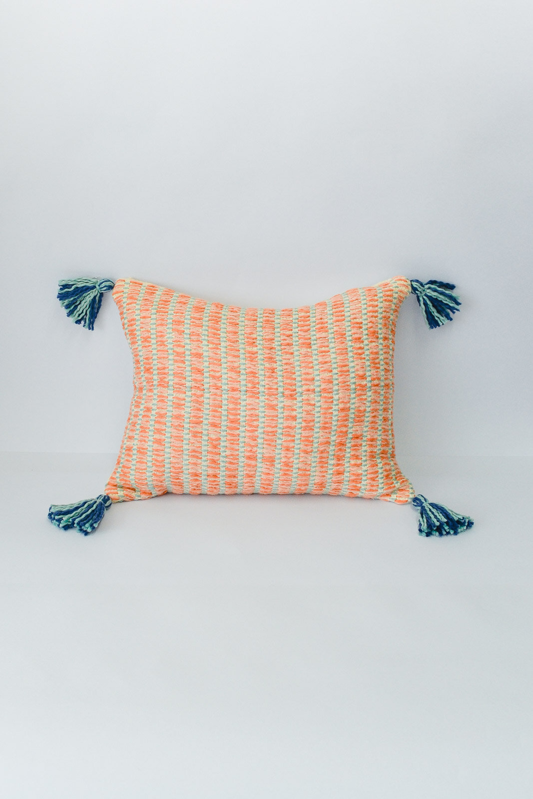 Handwoven Organic Cotton Pillow Zuahaza Colombian Home Textiles