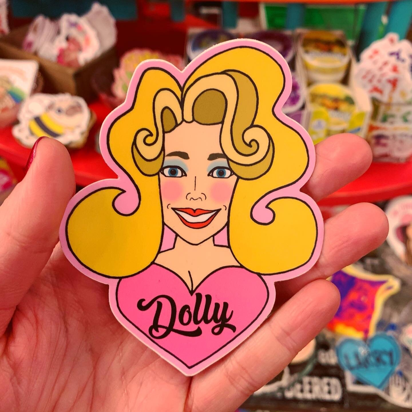 Dolly Parton The Bigger The Hair Sticker  Vinyl Sticker For Laptop, Bike,  Notebook