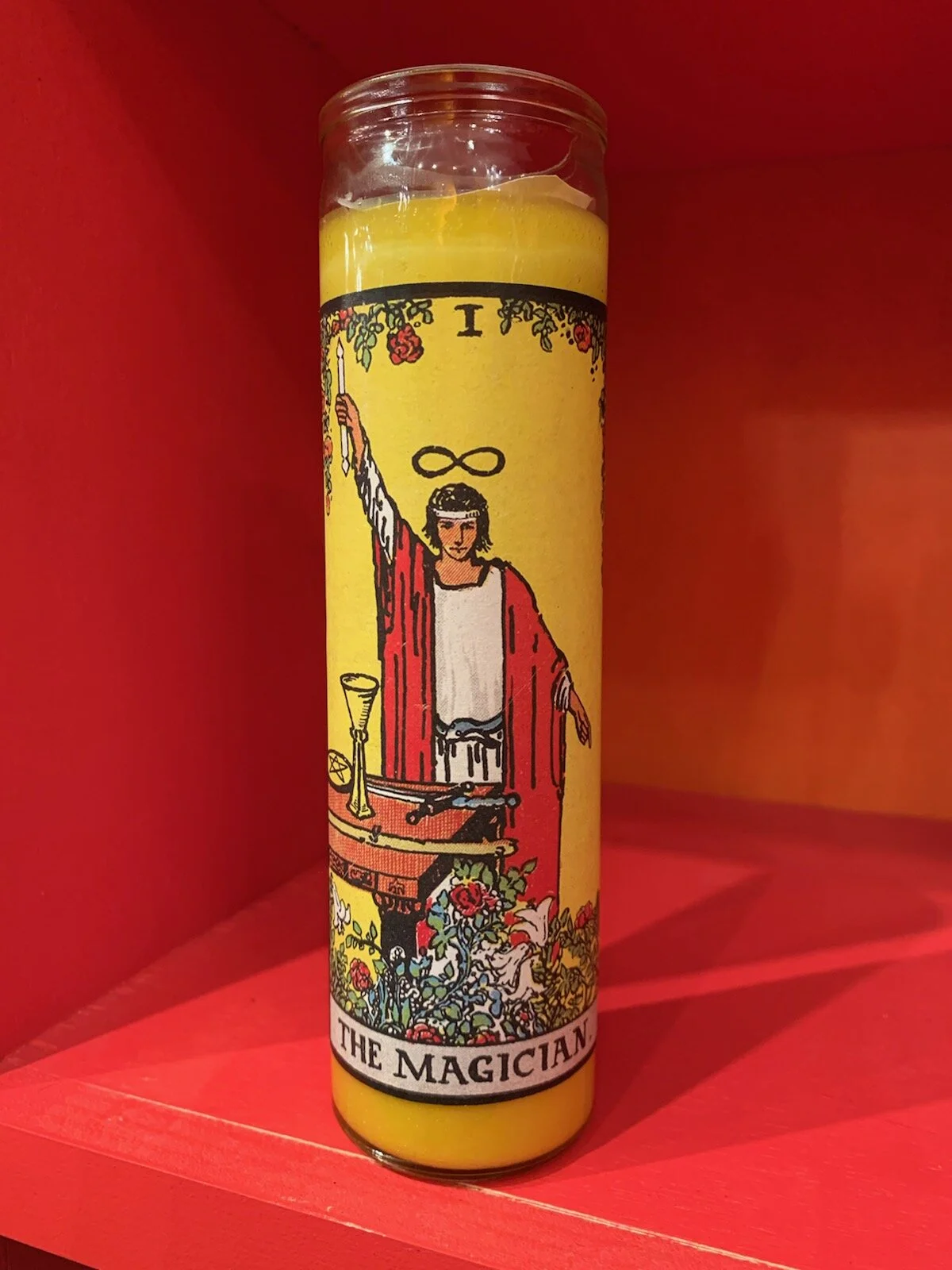 The Magician Tarot Candle — Lost Objects, Found Treasures