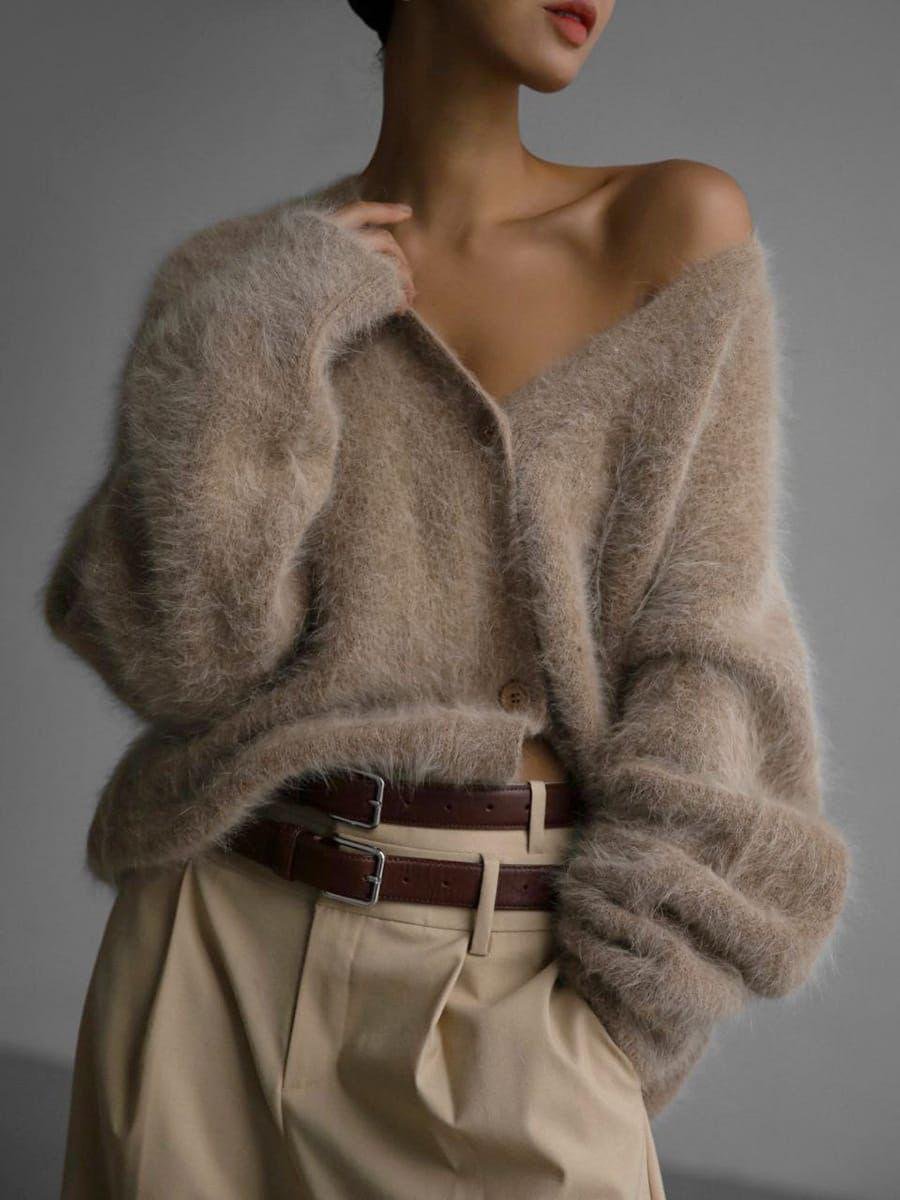 Warm Fuzzy Feelings Cardigan Little White House Co. Boutique Salon Cafe in Fort Langley BC