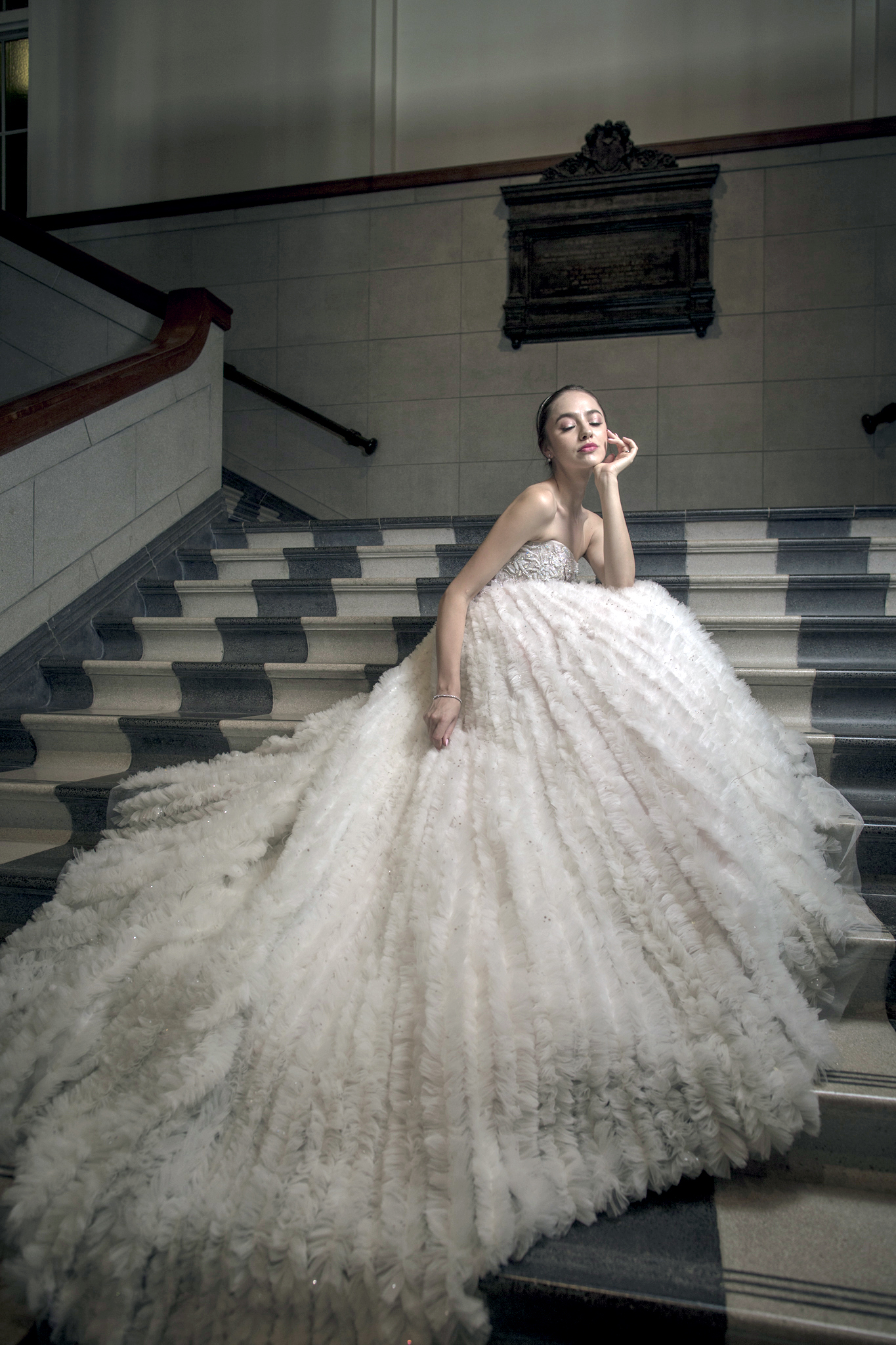 Vaughn Tan Ruffled Ball Gown The Ivory Singapore Designer
