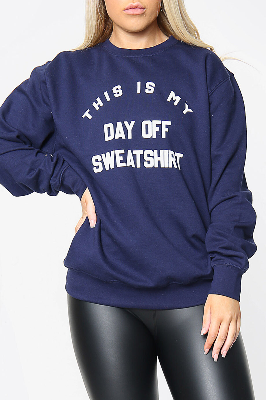 My Day Off Sweatshirt Blue Hot Sale 