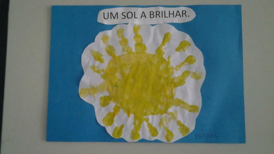 Mural produzido pela turma do Jardim I- Professora Cladir