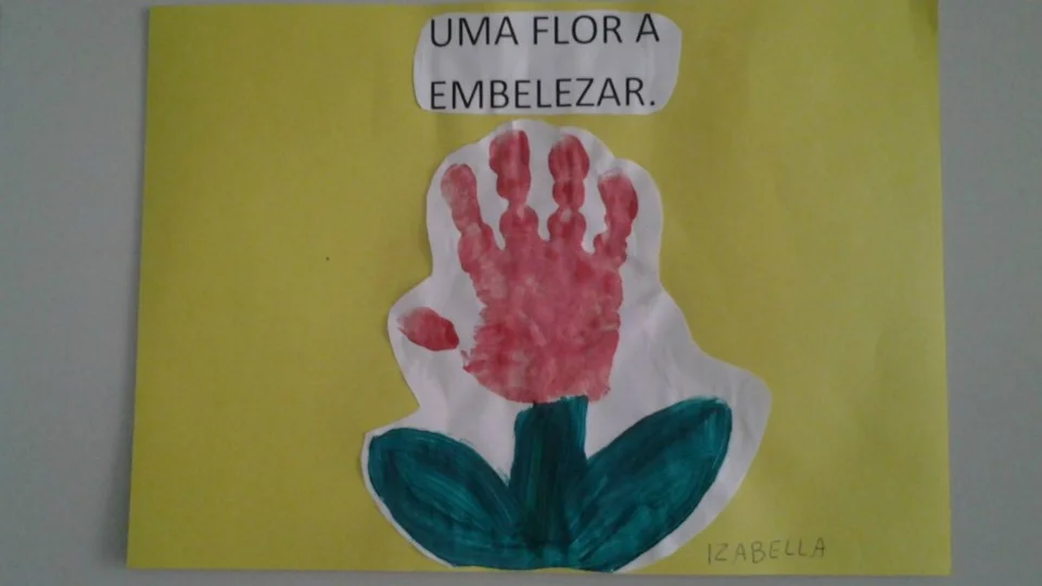 Mural produzido pela turma do Jardim I- Professora Cladir