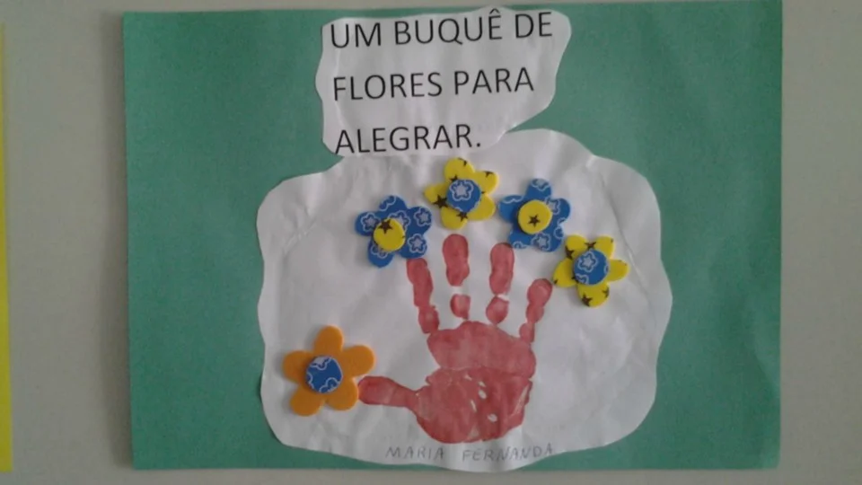 Mural produzido pela turma do Jardim I- Professora Cladir
