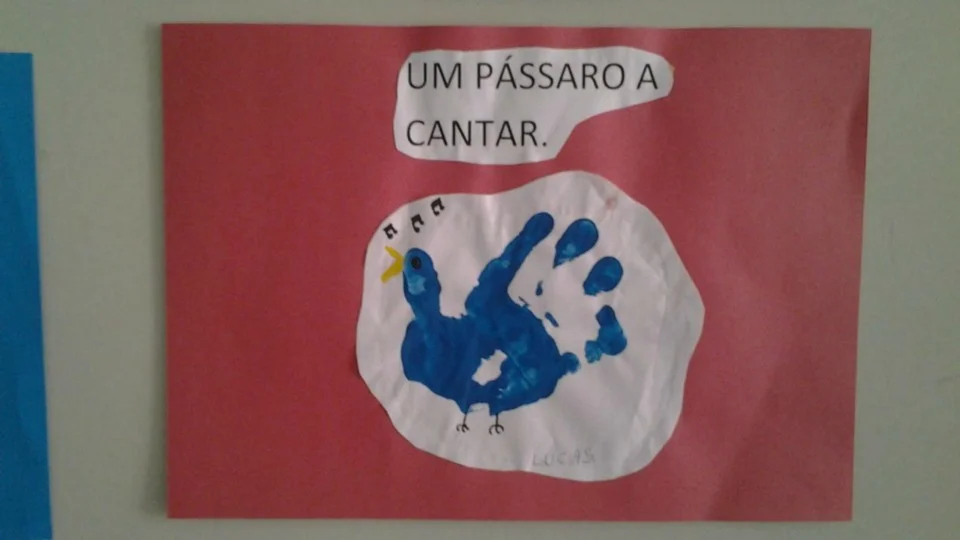 Mural produzido pela turma do Jardim I- Professora Cladir