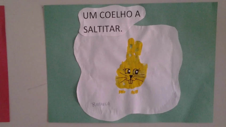Mural produzido pela turma do Jardim I- Professora Cladir