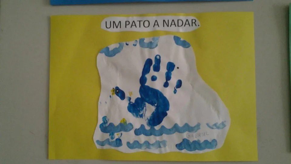 Mural produzido pela turma do Jardim I- Professora Cladir