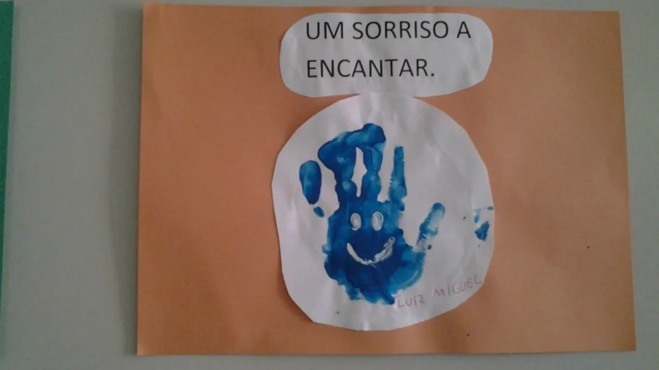 Mural produzido pela turma do Jardim I- Professora Cladir