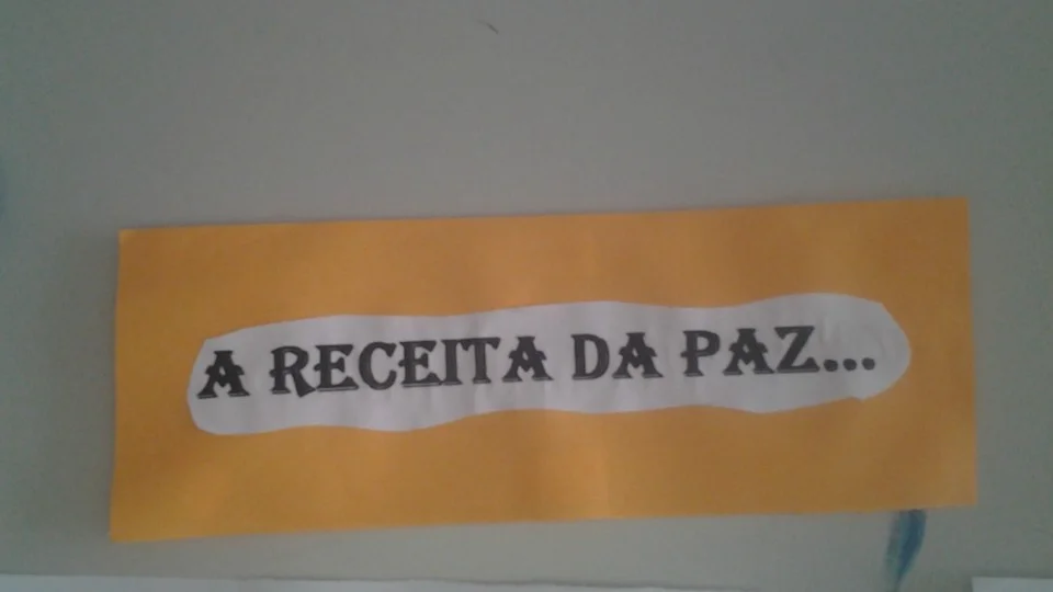 Mural produzido pela turma do Jardim II- Professora Rosinha