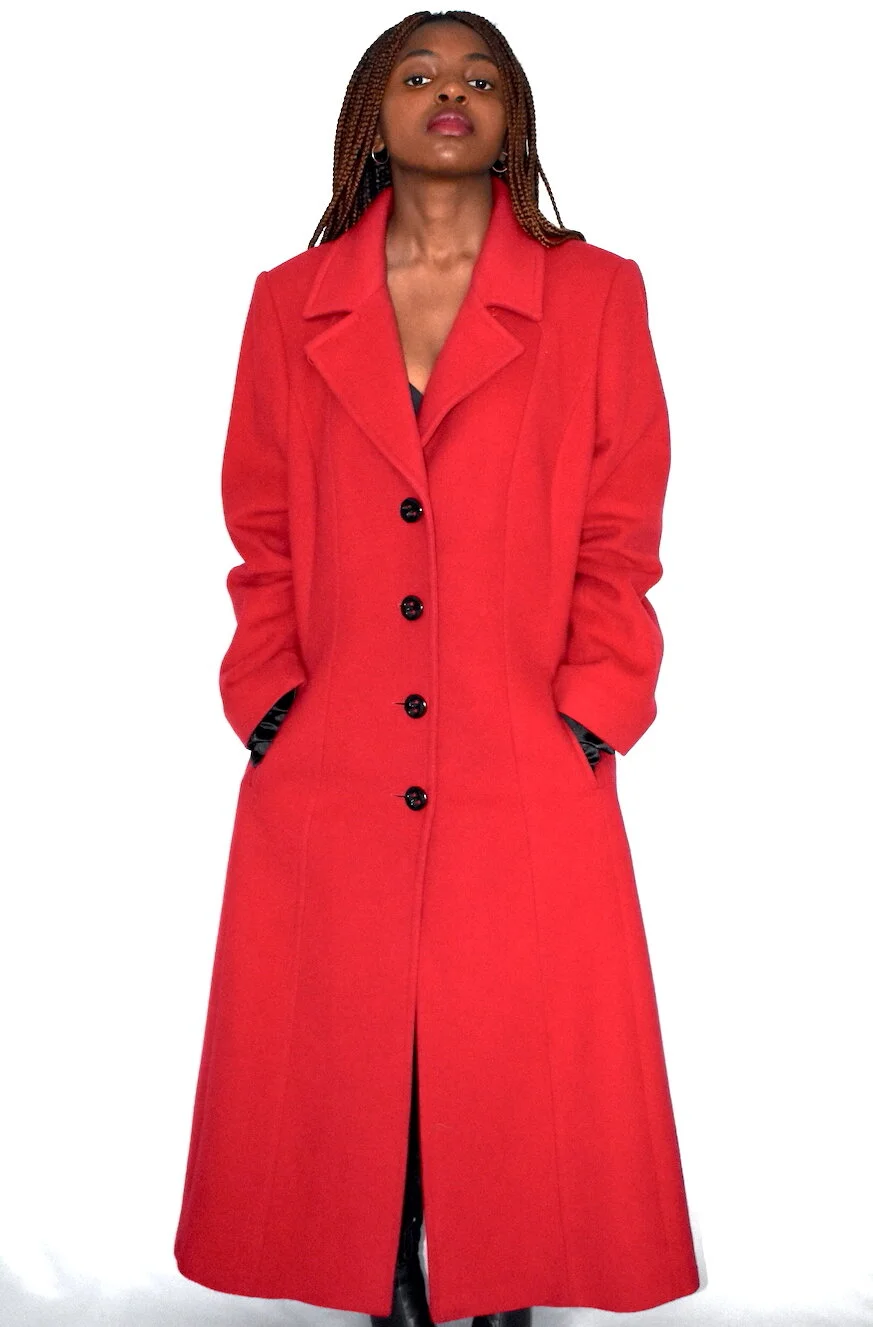 Red Wool Coat Womens Red Dress Coat Womens Coats Red Double