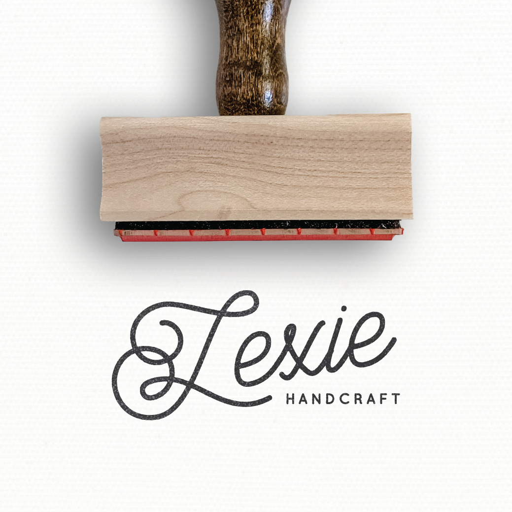 Custom Stamp Minimalist Logo Stamp Name In Lights Logo Modern Maker Stamps