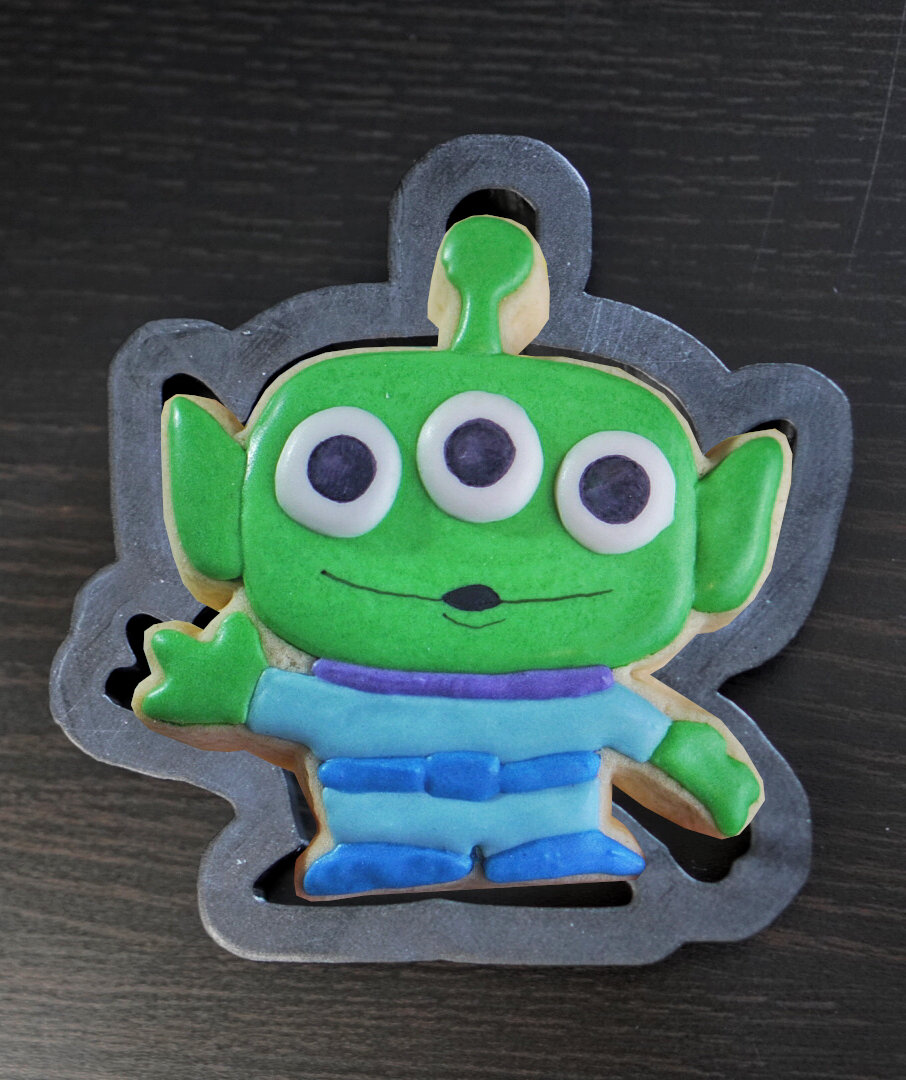 Fiber Arts Embroidery Toy Story Movie Alien Cartoon Character Figure Green  Embroidered Iron On Patch 