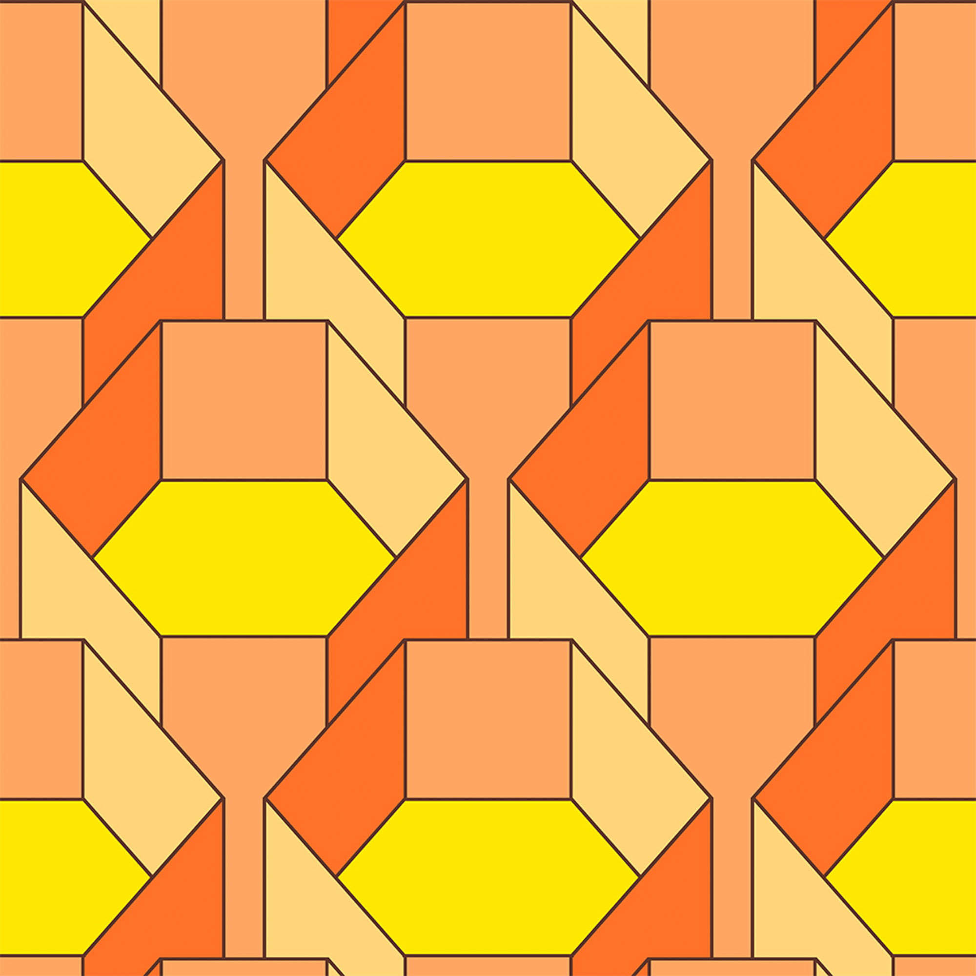 Geometric wallpaper. — Quirk & Rescue | Colourful Interior Products