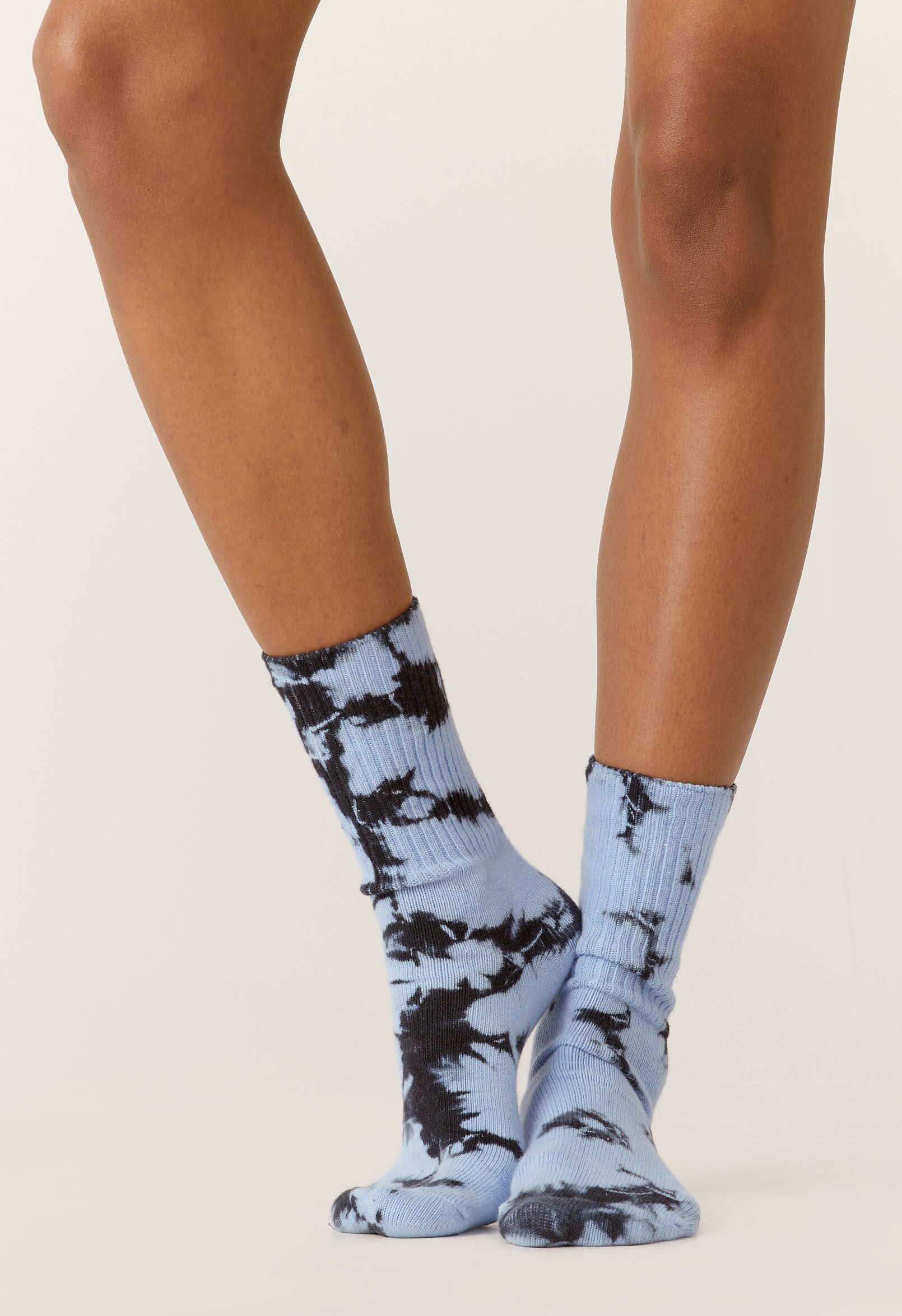 Los Angeles print tie dye socks