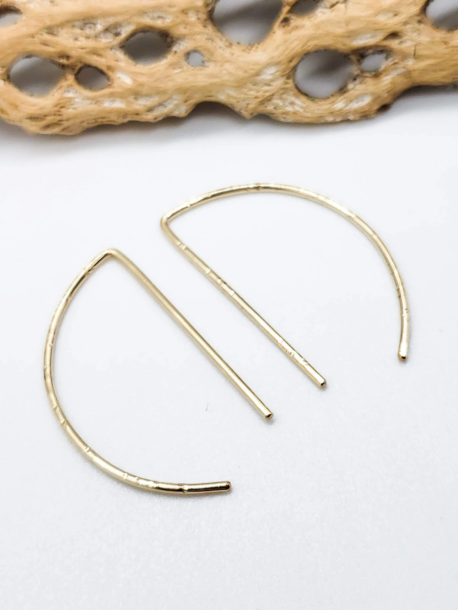 Pull through deals hoop earrings