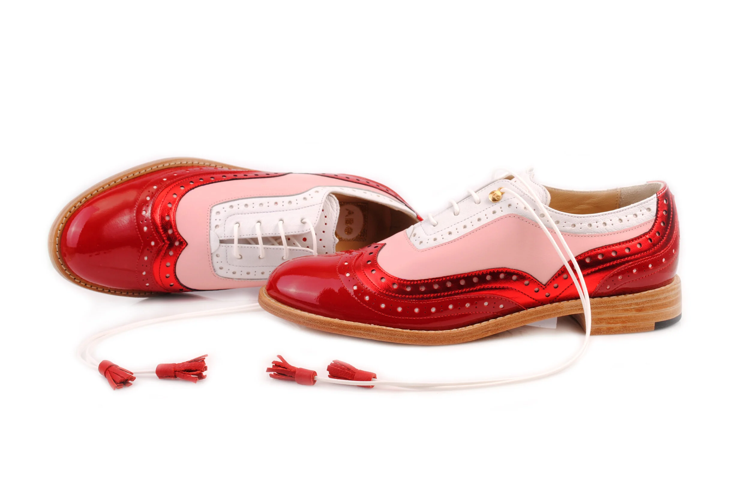ABO Shoes Red Pink \u0026 White Dolly 