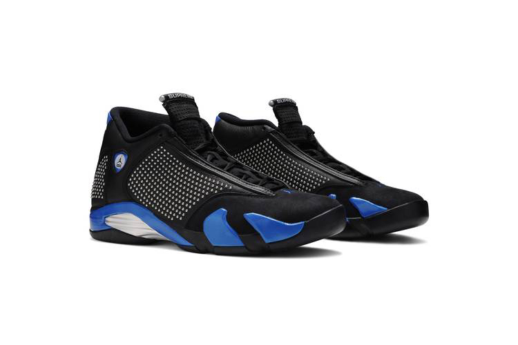 Supreme x Air Jordan 14 Retro SP 'Black Varsity Royal' — RETRO
