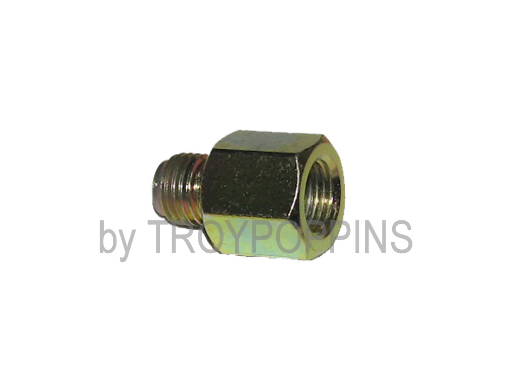 Brake Line Adapter Brass Inverted Flare Fitting 3/16 Tube OD x 1/8 NPT Male 5pcs Male Connector