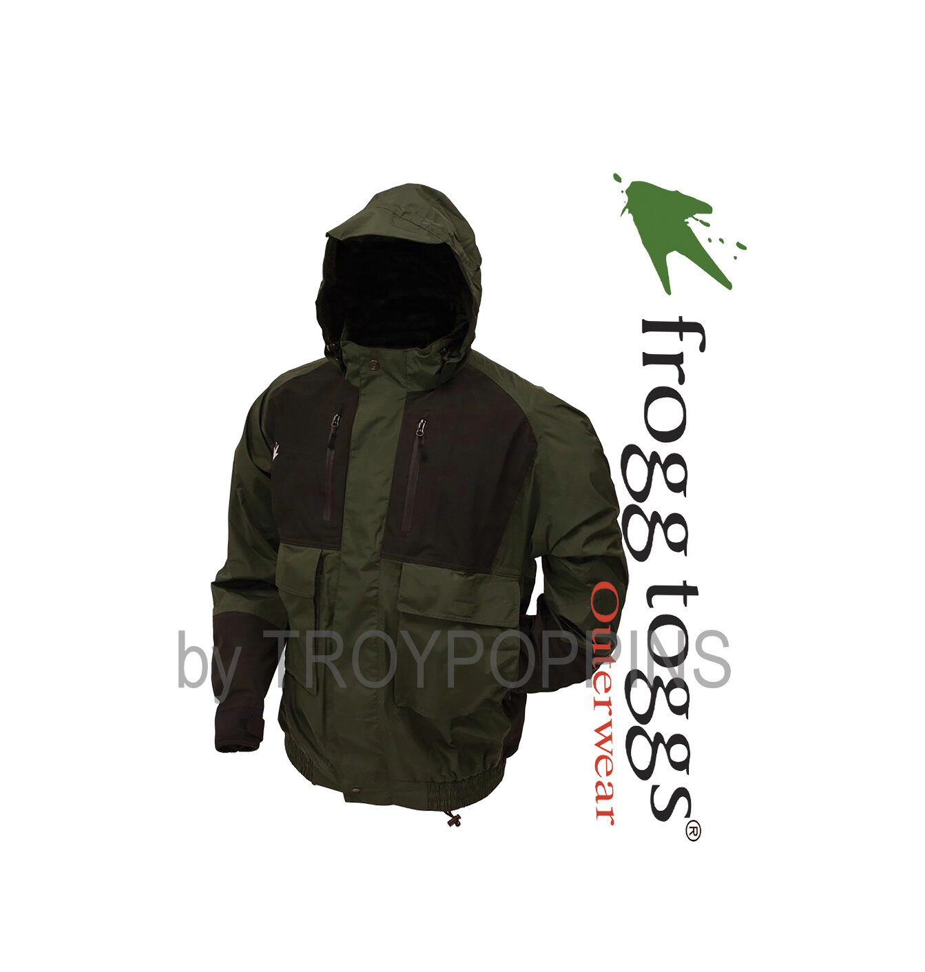 FROGG TOGGS Mens Cascades Sportsman Pack Jacket NT1103-09 Forest Green