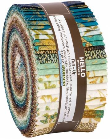 Fiorella Digiprint RJR Fabric 40 2.5 Pixie Strips Jelly Roll