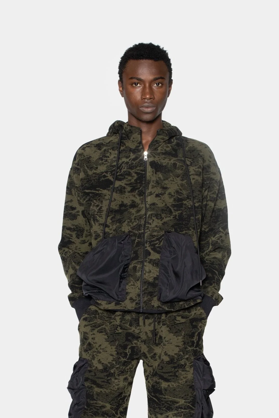 Camouflage jacket hoodie hotsell