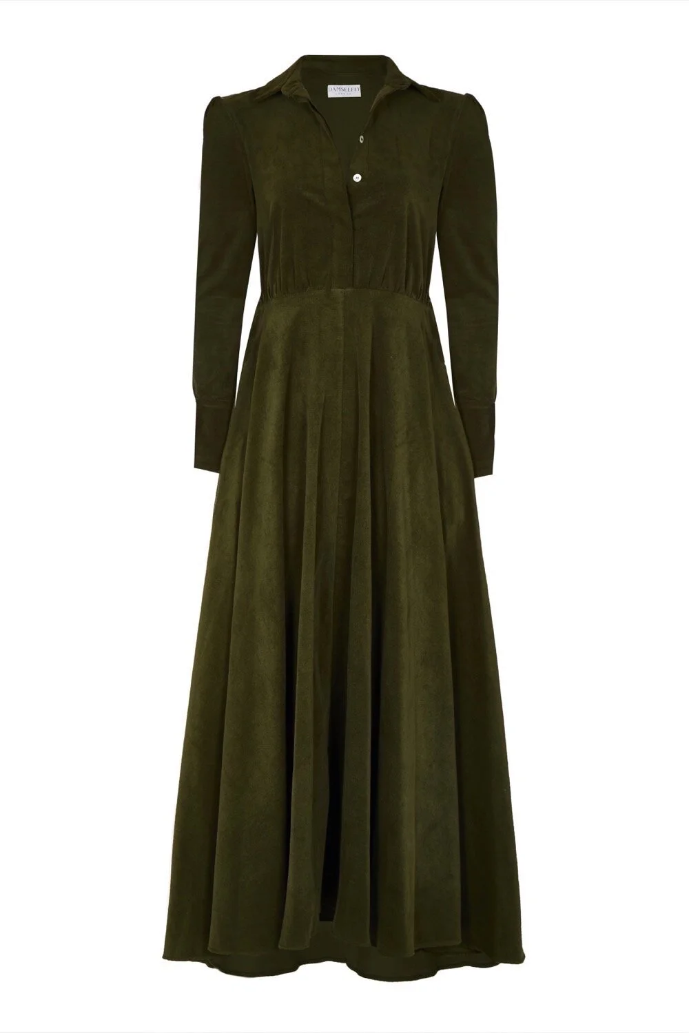 corduroy long sleeve dress