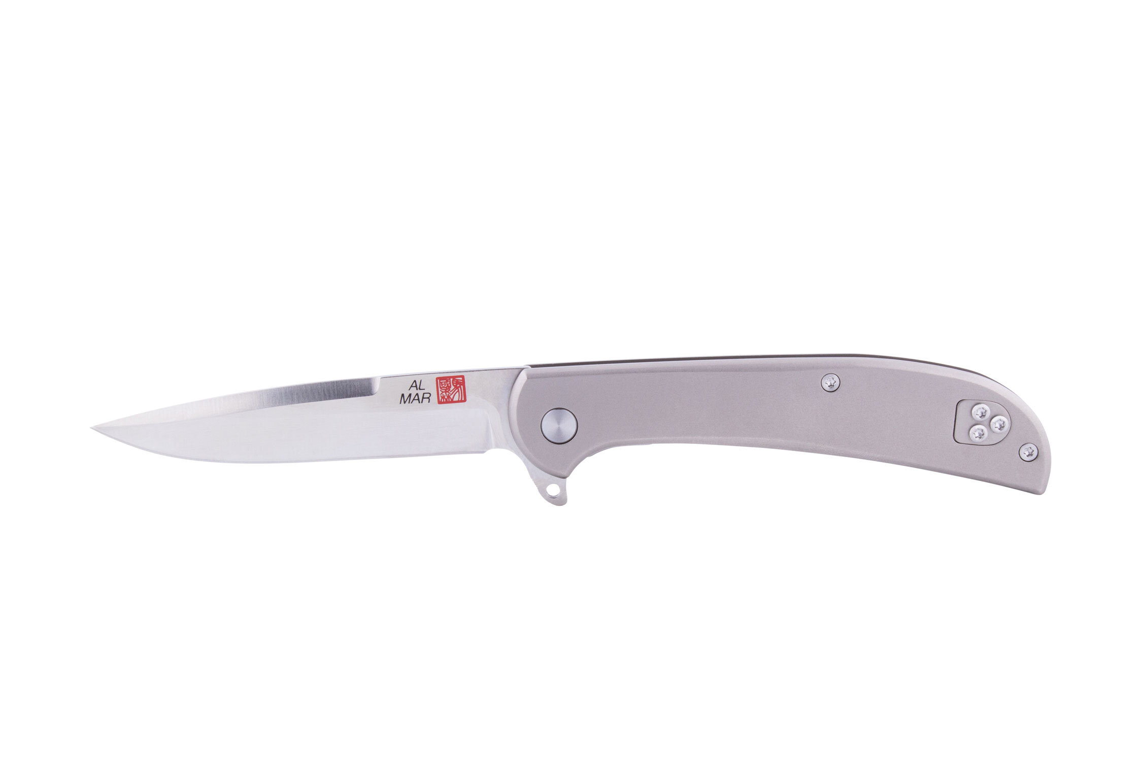 Titanium Al Mar Slimline Ultralight 5.0" Blade Titanium Handle Folding Knife 