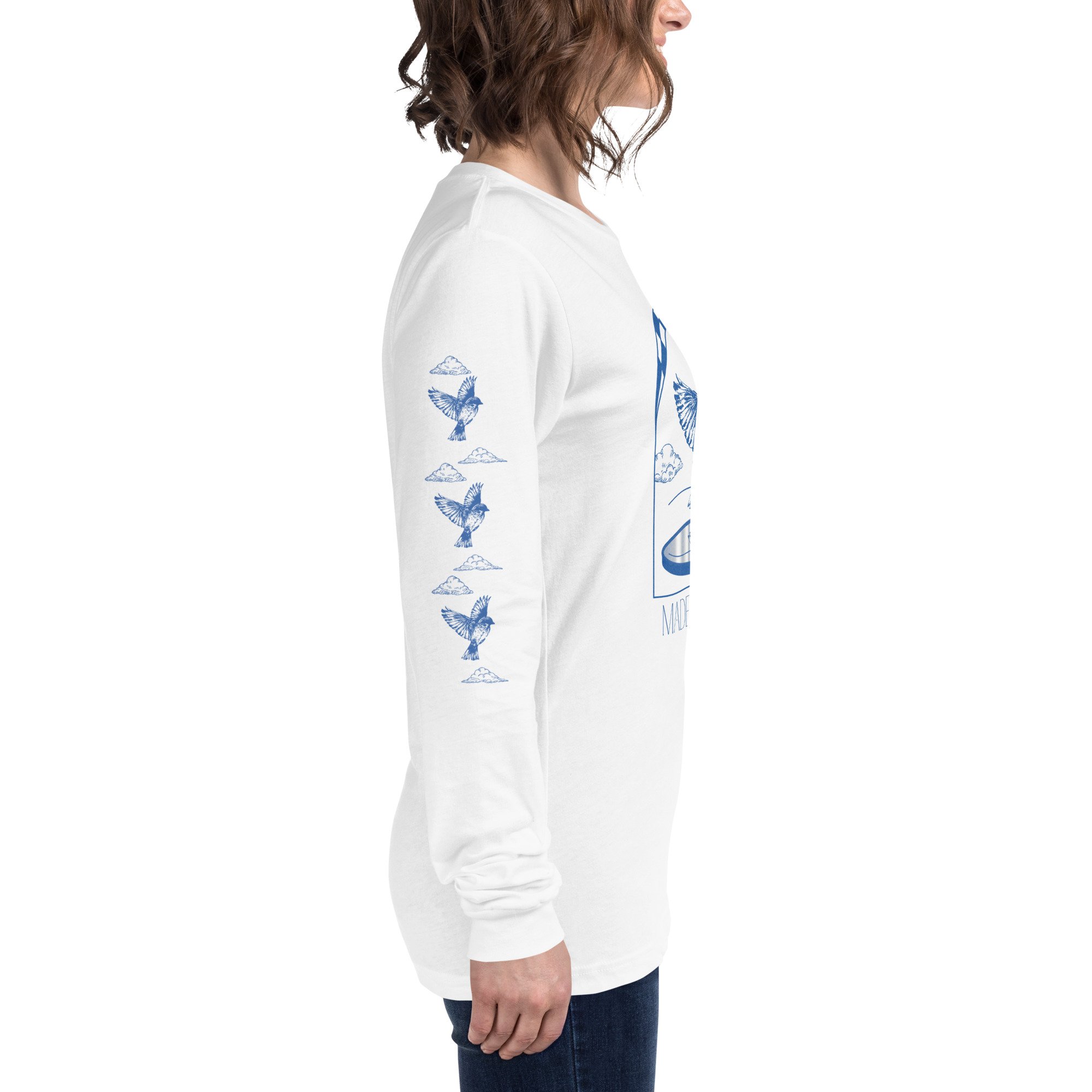 Birdcage White Long-Sleeve Shirt — MADELINE FINN