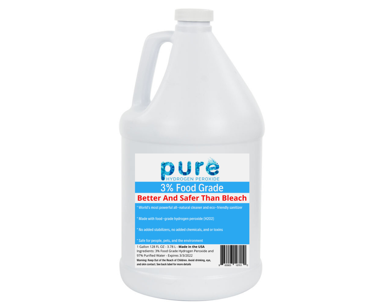 3% Pure Food Grade Hydrogen Peroxide 50 Gallons - Bulk and Wholesale  Pricing — Pure Hydrogen Peroxide Disinfectant