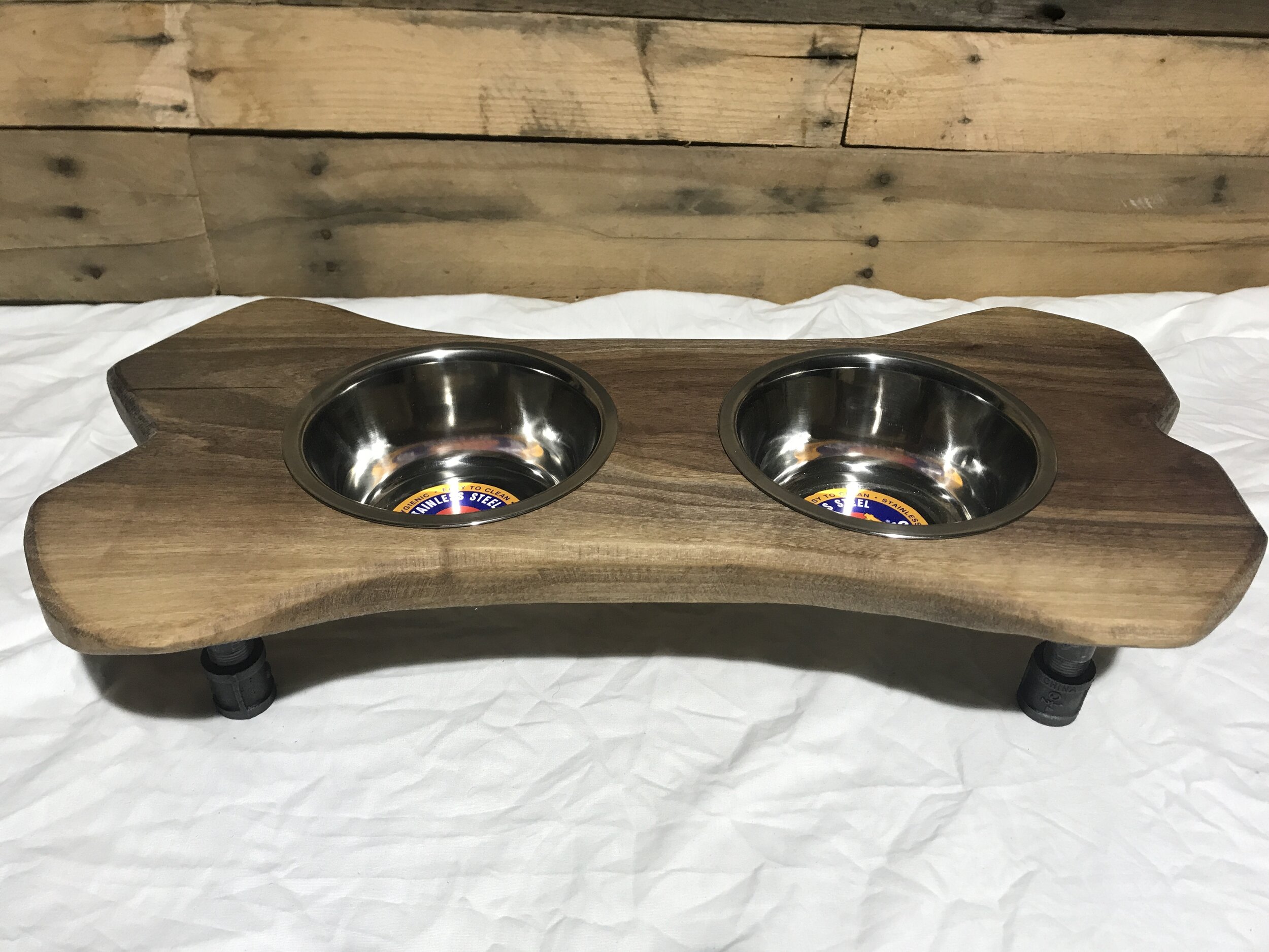 Easy DIY Dog Bowl Stand (Bone-Shaped!)